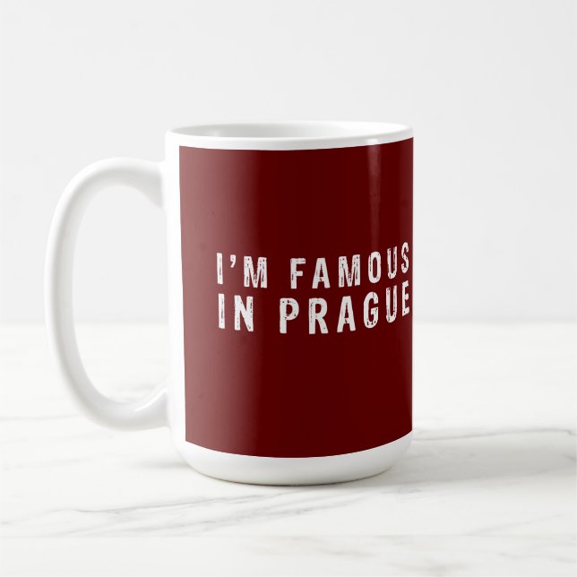 Mug Je suis célèbre à Prague (Gauche)