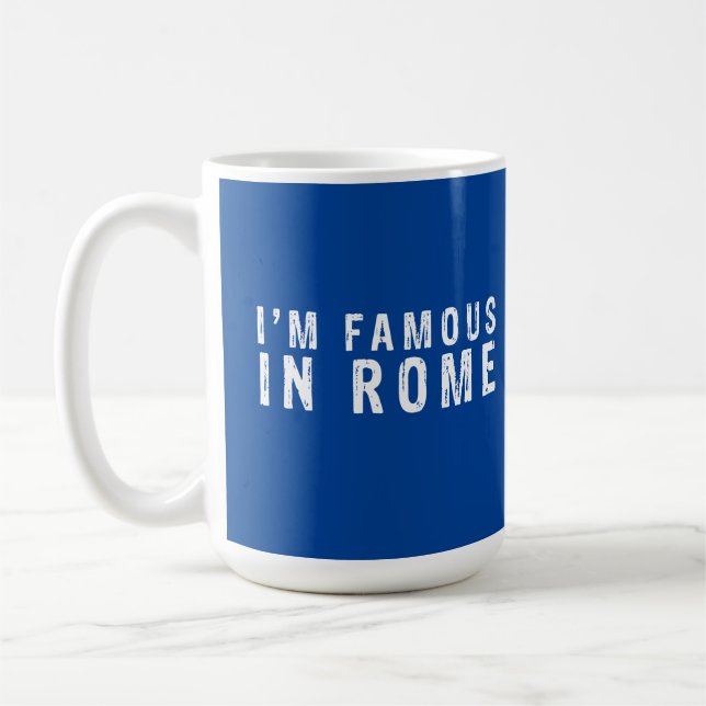 Mug Je suis célèbre à Rome (Gauche)