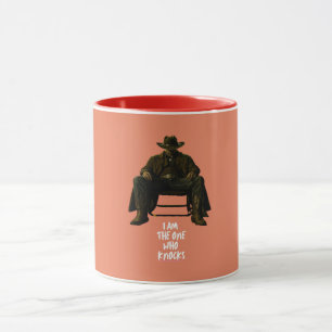 Mug Je suis celui qui frappe   Silhouette de cowboy au