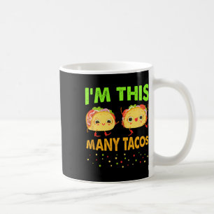 Mug Je suis cet âge de tacos deuxième anniversaire Mar