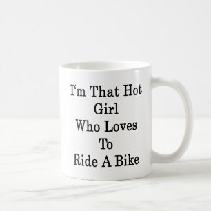 Mug Je suis cette fille chaude qui aime monter un vél