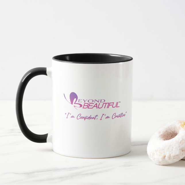 Mug Je suis confiant, je suis créatif (Avec donut)