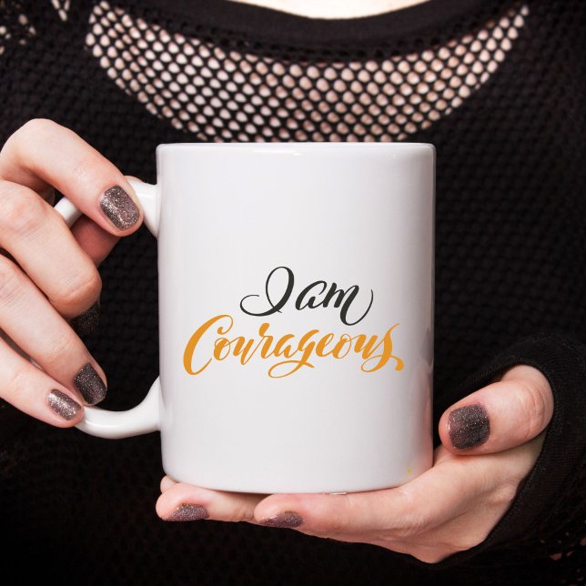 Mug Je Suis Courageux (Créateur téléchargé)