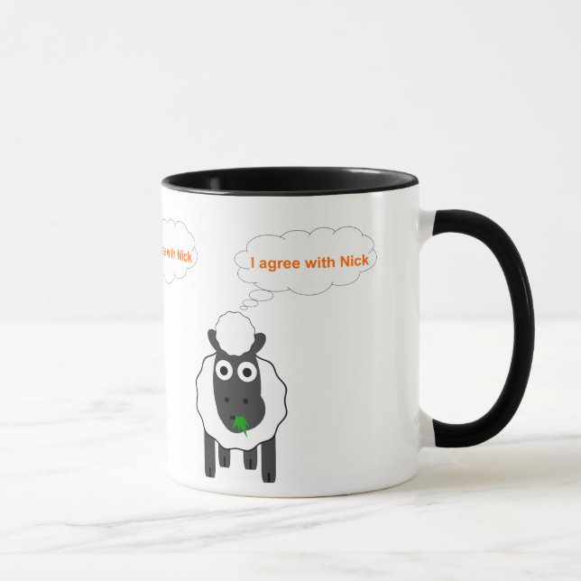 Mug Je suis d'accord avec l'élection générale (Droite)