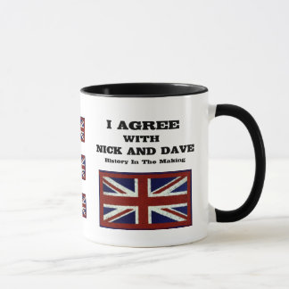 Mug Je suis d'accord avec l'histoire de ~ de Nick et