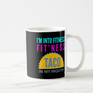 Mug Je suis dans le fitness, fitness taco dans ma bouc