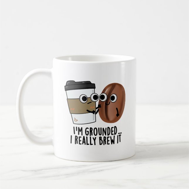 Mug Je suis défoncé Je le brasse vraiment drôle Pun de (Gauche)