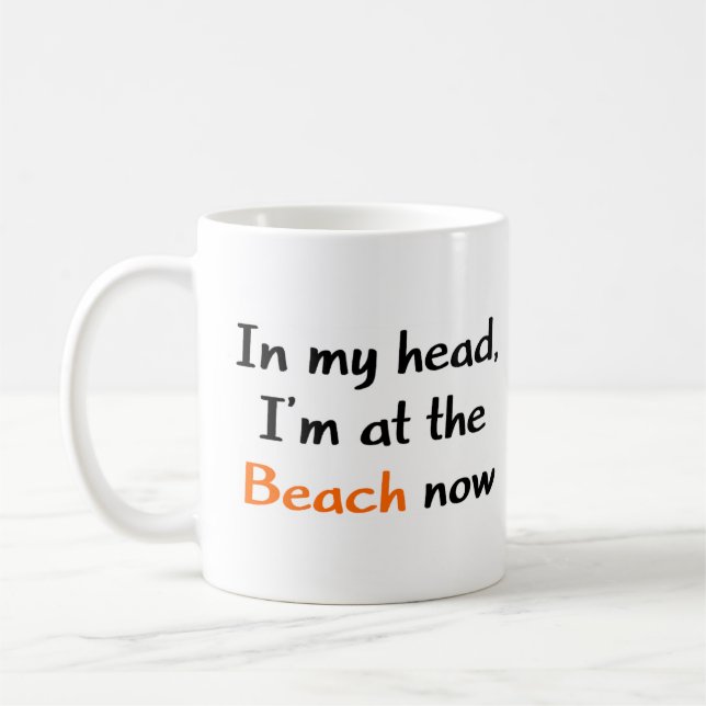 Mug je suis déjà sur la plage (Gauche)