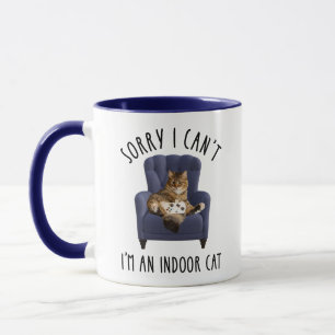 Mug Je suis désolé de ne pas pouvoir - Je suis un chat