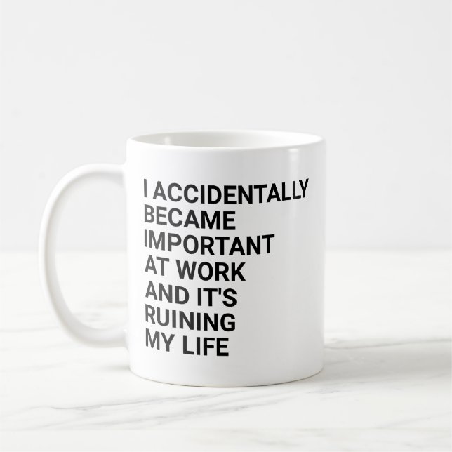 Mug Je Suis Devenu Incidemment Important Chez Les Cotr (Gauche)