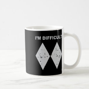 Mug Je suis difficile drôle Diamants Noirs Ski Snowboa