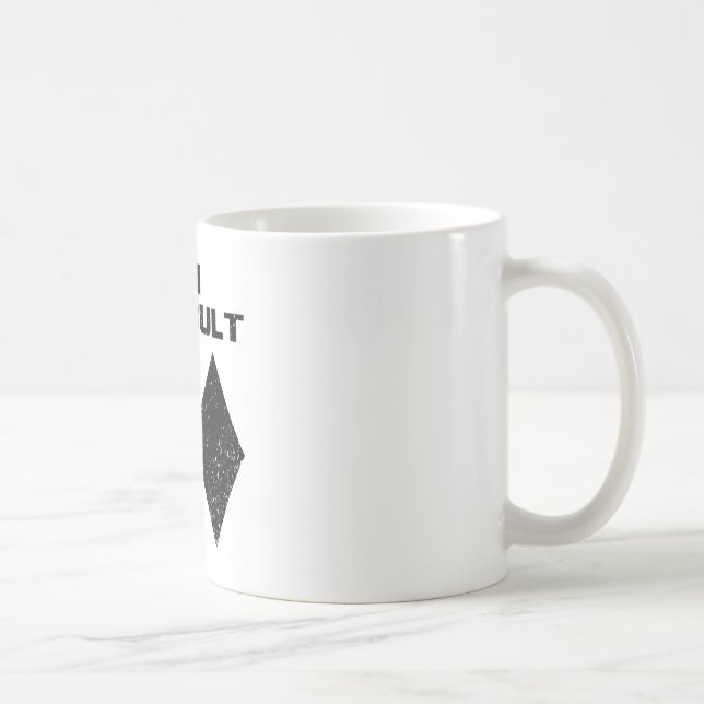Mug Je suis difficile drôle double diamants noirs ski  (Droite)