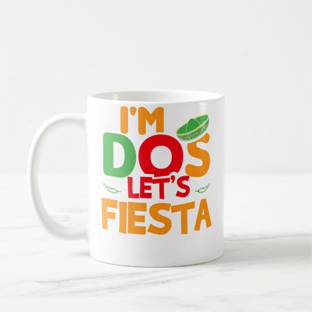 Mug JE Suis Dos Taco Twosday Garçon Fille 2E Anniversa (Gauche)