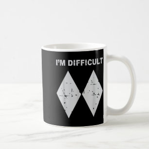 Mug Je suis drôle difficile diamants noirs ski snowboa