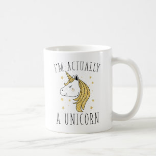 Mug Je suis en fait une licorne