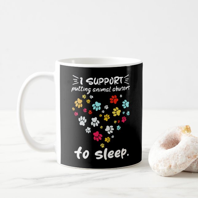 Mug Je Suis En Faveur Du Fait Que Les Abuseurs D'Anima (Avec donut)