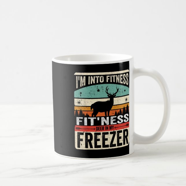 Mug Je suis en forme Deer Freezer Funny Papa Hunter De (Droite)
