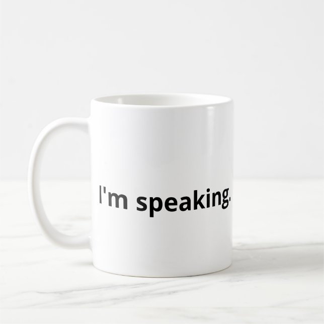Mug Je suis en train de parler. (Gauche)