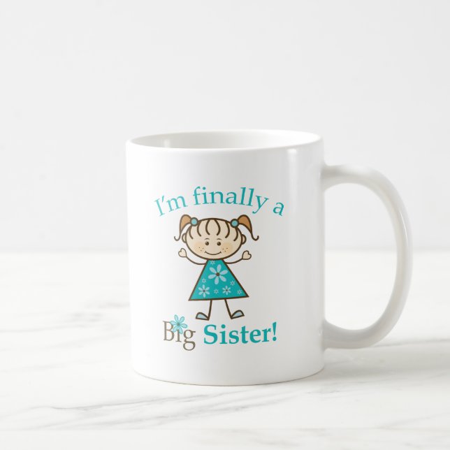 Mug Je suis enfin un chiffre fille de bâton de grande (Droite)