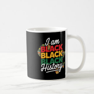 Mug Je suis fier de l'histoire noire Afro Mélanine Afr