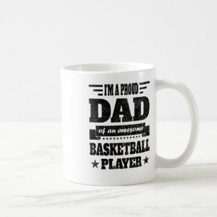 Mug Je Suis Fier Papa D'Un Joueur De Basket-Ball Magni
