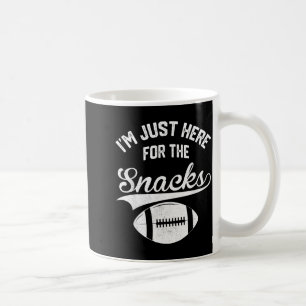 Mug Je suis ici pour les snacks femmes de football mig