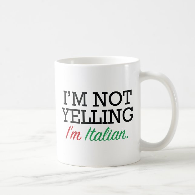 Mug Je suis Italien (Droite)