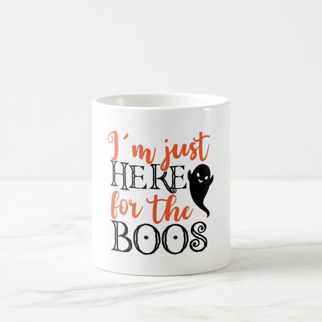 Mug Je suis juste ici pour le Boos Halloween Funny (Centre)