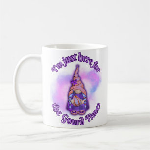 Mug Je suis juste là pour les temps de la gourde