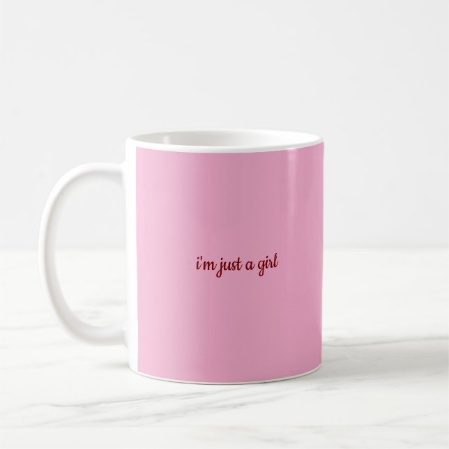 Mug je suis juste une fille (Gauche)