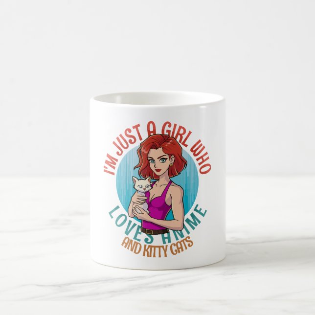 Mug Je suis juste une fille qui aime les chats (Centre)
