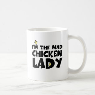 Mug Je suis la dame folle de poulet