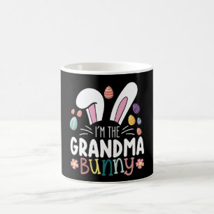 Mug Je suis la lapin grand-mère tenue assortie de fami