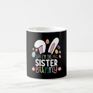 Mug Je suis la lapine sœur tenue de Pâques pour famill