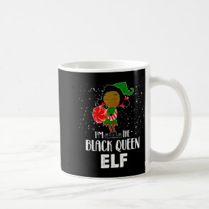 Mug Je suis la reine noire elf africaine américaine fi