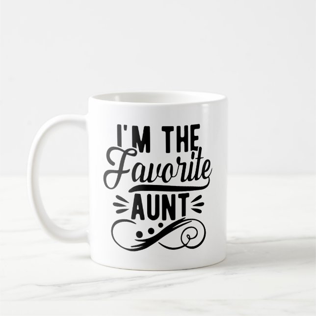 Mug Je suis la tante préférée (Gauche)