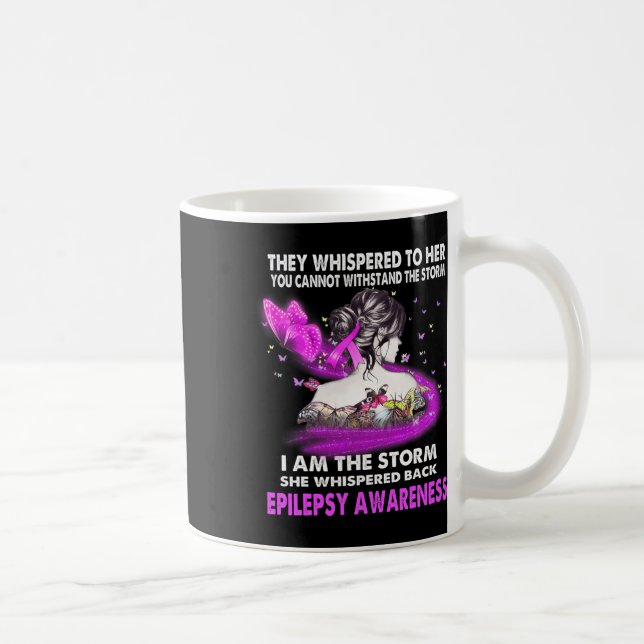 Mug Je suis la tempête Sensibilisation à l'épilepsie  (Droite)