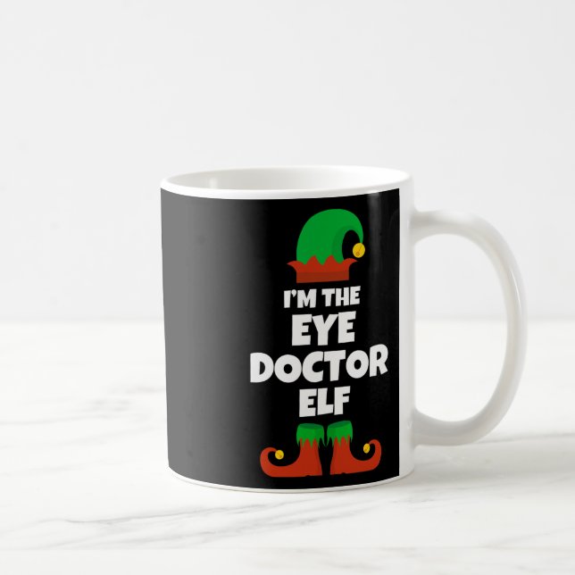 Mug Je suis Le Docteur Oeil Famille Elf Pajama Fun Noë (Droite)