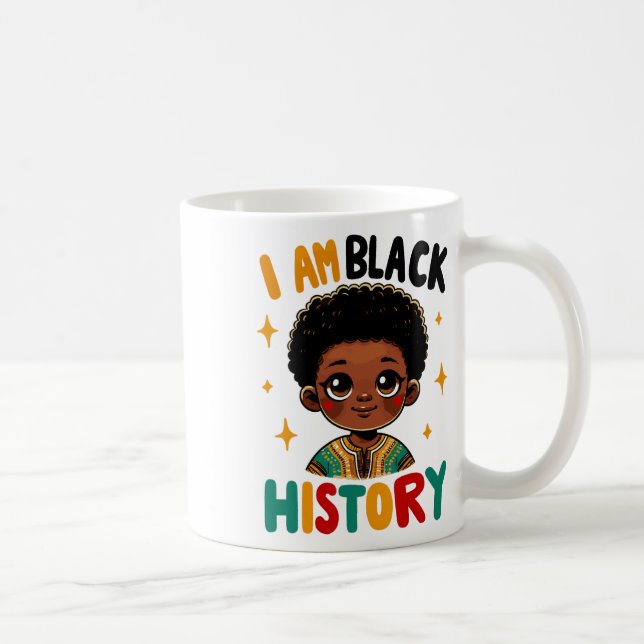 Mug Je suis le Mois de l'histoire des Noirs Afro-Améri (Droite)