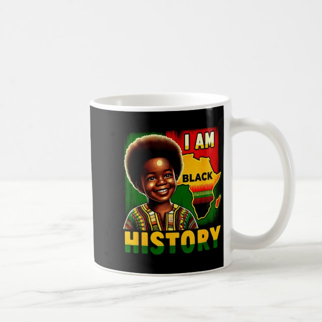 Mug Je suis le mois de l'histoire des Noirs, fierté de (Droite)