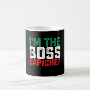 Mug Je suis le patron, capisce, drôle italien