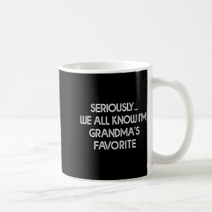 Mug Je suis le petit-fils préféré de grand-mère la pet