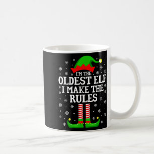 Mug Je suis le plus vieux elfe drôle de Noël en famill