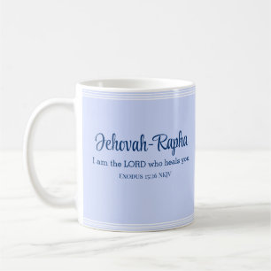 Mug Je suis le Seigneur qui vous guérit Bible Verse Bl