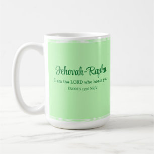 Mug Je suis le Seigneur qui vous guérit Bible Verse Mi