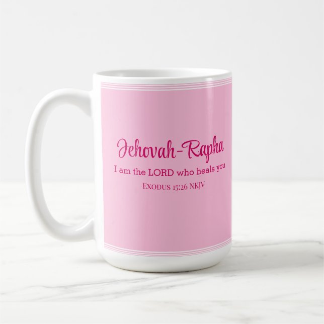 Mug Je suis le Seigneur qui vous guérit Bible Verse Pi (Gauche)