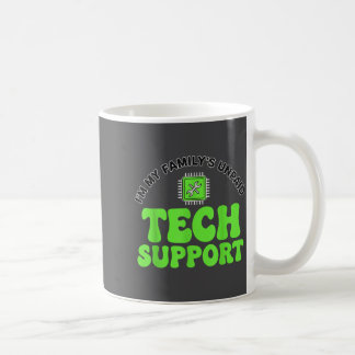 Mug Je suis le supp tech non payé de ma famille, nerd