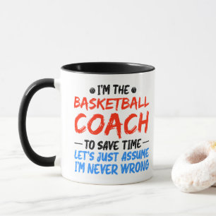 Mug Je suis l'entraîneur de basket-ball Vintage Traine