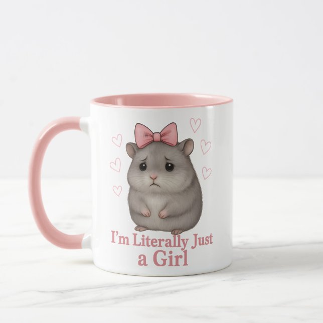 Mug Je suis littéralement juste une fille triste hamst (Gauche)