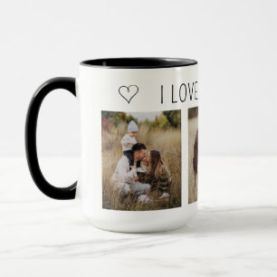 Mug Je suis ma famille en collage photo